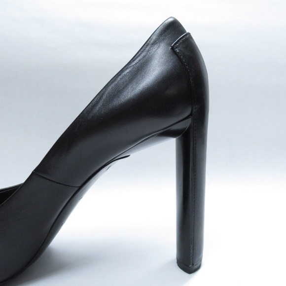 auth CÈLINE size 40 black calfskin platform PUMPS - Picture 7 of 8